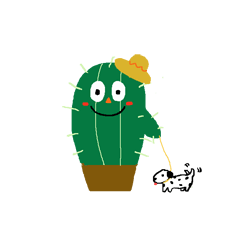 Kaktus dengan hidung wortel