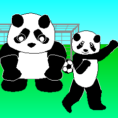 Panda loves the sports 4! In Chinese!