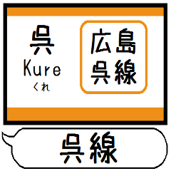 Inform station name of Kure line3