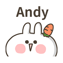 【Andy】專用貼圖-蘿蔔兔