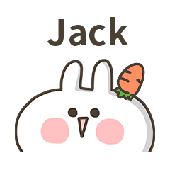 【Jack】專用貼圖-蘿蔔兔