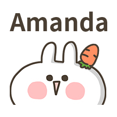 【Amanda】專用貼圖-蘿蔔兔