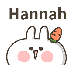 【Hannah】專用貼圖-蘿蔔兔