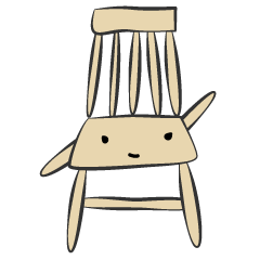 chair's character sticker.
