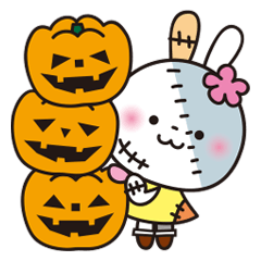 Halloween!!-2- cute White Rabbit
