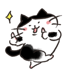 Black Tuxedo Cat Shachi