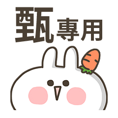 【甄】專用貼圖-蘿蔔兔