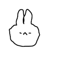 Simple cool rabbit