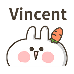 【Vincent】專用貼圖-蘿蔔兔