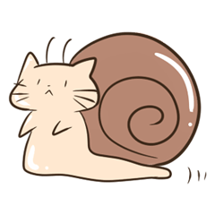 Happy Snail Cat