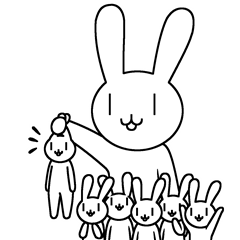 Stickers with Rabbits, maybe useful.