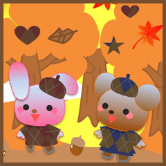 Rabbit and bear daily(Autumn2)
