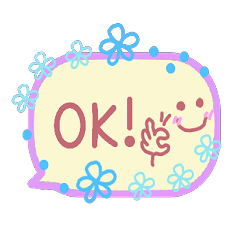 Cute pastel color Speech balloon