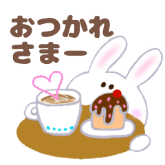 Yuruusa rabbit stickers