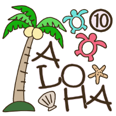Hawaiian adult sticker10