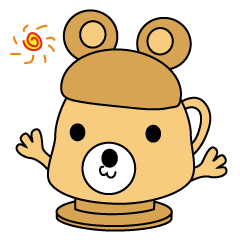[big letters] the cup bear!