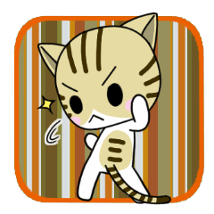 Cat Name Sticker Ver.Shi-chan @amacha