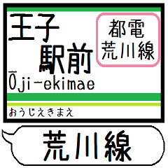 Inform station name of Arakawa line3
