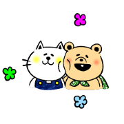 Denim cat and friends bear