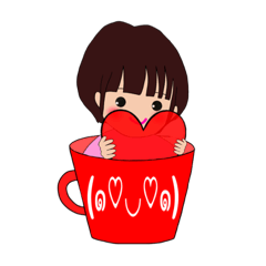 Mame chan in mug 3(emoji)