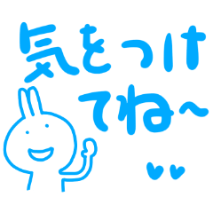 The blue pen (Big letter and rabbit)