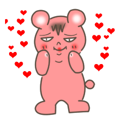 Pink bear everyday greetings