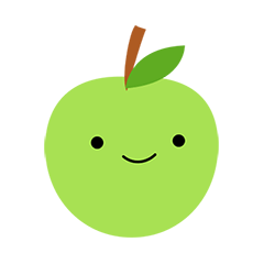 Cute Green Apple Emoji Stickers