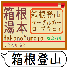 Inform station name of Hakone line3