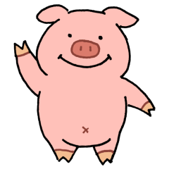 Selfishness pig Sticker