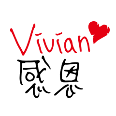 Vivian名字訂做手寫大字 (超好用)