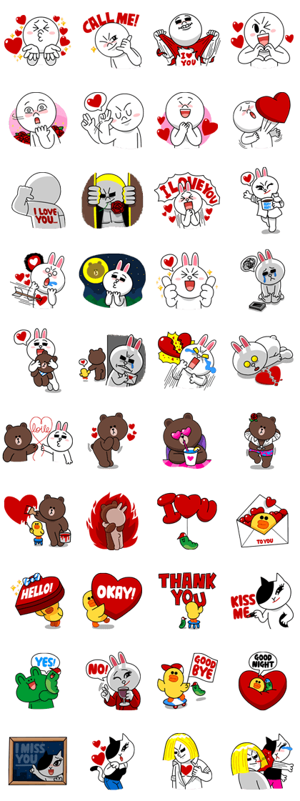 LINE Characters in Love!