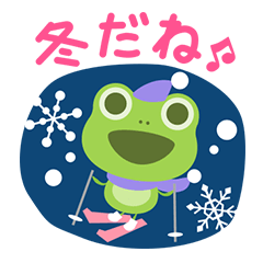 KAERU-chan Winter Sticker