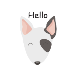 Cheerful little dog