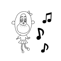 Cross Dresser And A Rabbit Line Stickers Line Store