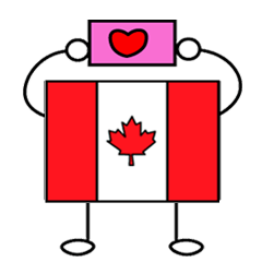 moving Canada flag