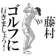 FUJIMURA's exclusive golf sticker.