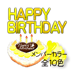 "HAPPY BIRTHDAY"(멤버 색상 10 색 세트)