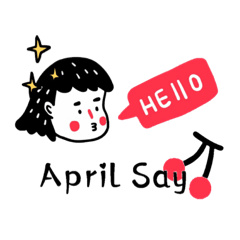 April-名字-Sticker