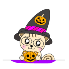 My me squirrel Happy Halloween