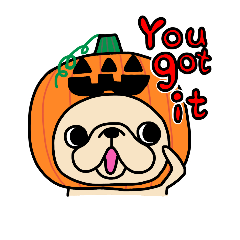 frebull-chan Halloween Sticker English