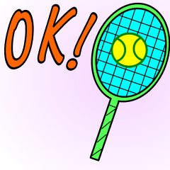 Moving tennisholic sticker