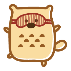 A raccon dog like owl