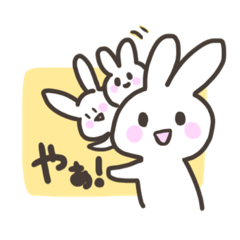 funny rabbit's stamp