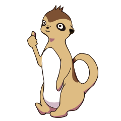 Sticker of meerkat of Marron 2