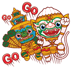 HOLEN Characters : Hanuman & Thotsakan