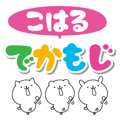 Koharu big name Sticker