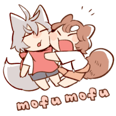 mofumofu-Sticker
