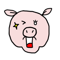 pig's face stecker