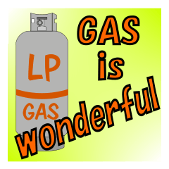 Practical gas sticker