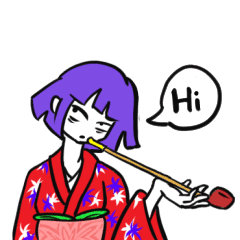 紫髪の女の子 13 17 Line スタンプ Line Store 紫髪の女の子 13 17 Line スタンプ Line Store